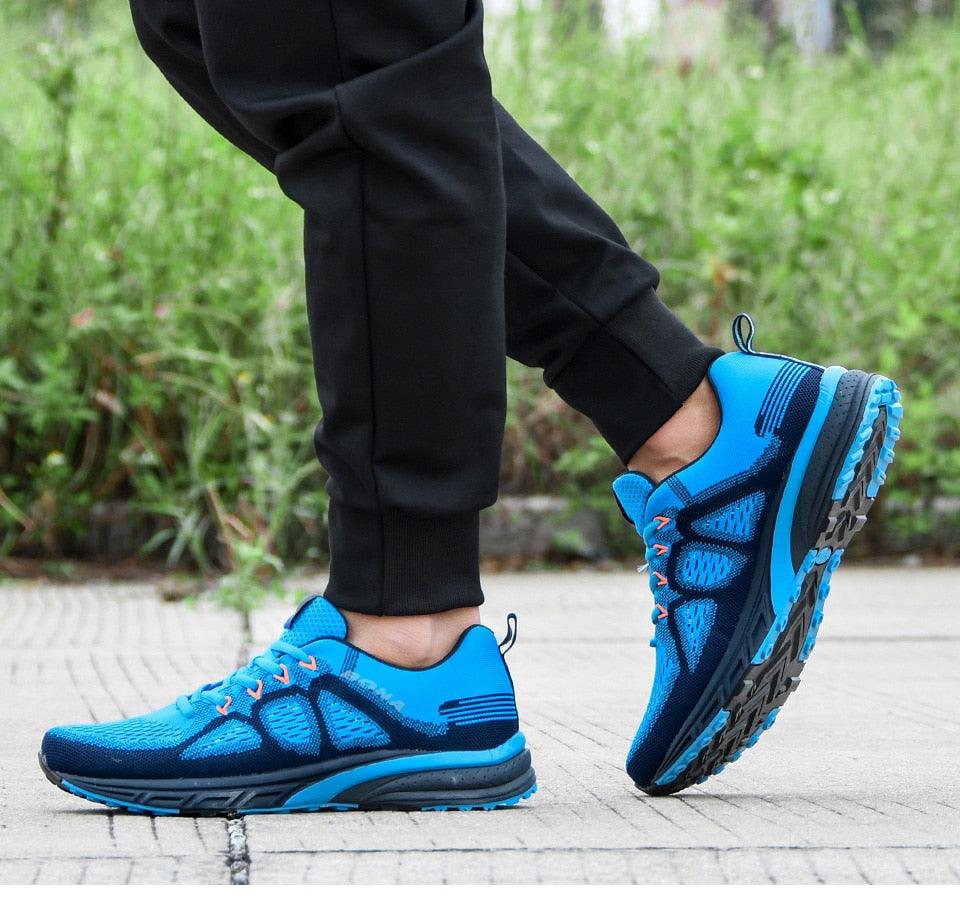 Men's Sneakers Sport Mesh Trainers Lightweight Running Shoes Outdoor Athletic Breathable Non-Slip Casual Comfortable Outdoor Sport Sneakers