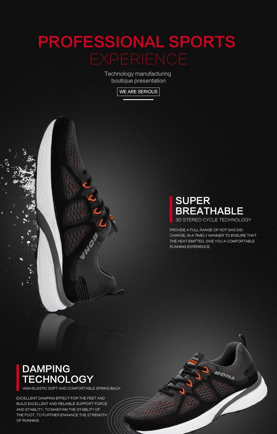 Men's Sneakers Sport Mesh Trainers Lightweight Running Shoes Outdoor Athletic Breathable Non-Slip Casual Comfortable Outdoor Sport Sneakers