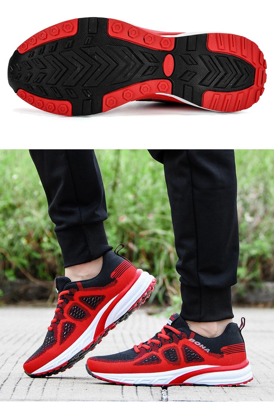 Men's Sneakers Sport Mesh Trainers Lightweight Running Shoes Outdoor Athletic Breathable Non-Slip Casual Comfortable Outdoor Sport Sneakers