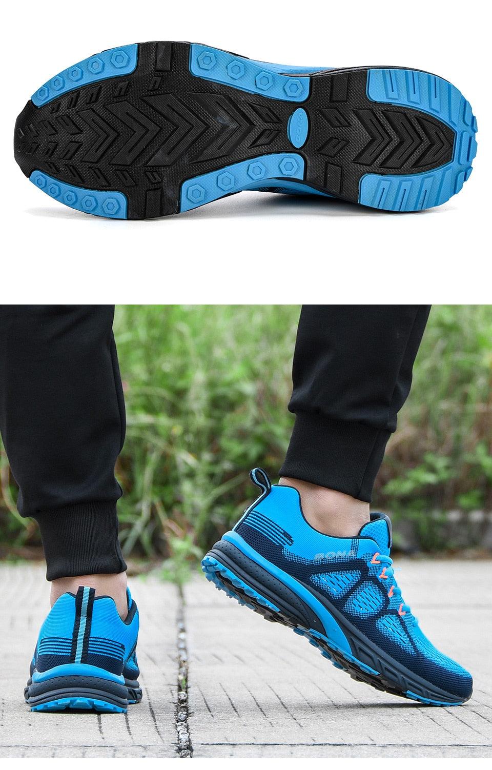 Men's Sneakers Sport Mesh Trainers Lightweight Running Shoes Outdoor Athletic Breathable Non-Slip Casual Comfortable Outdoor Sport Sneakers