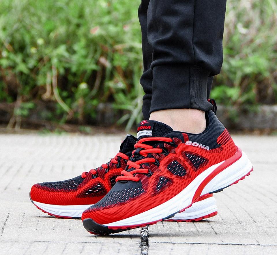 Men's Sneakers Sport Mesh Trainers Lightweight Running Shoes Outdoor Athletic Breathable Non-Slip Casual Comfortable Outdoor Sport Sneakers
