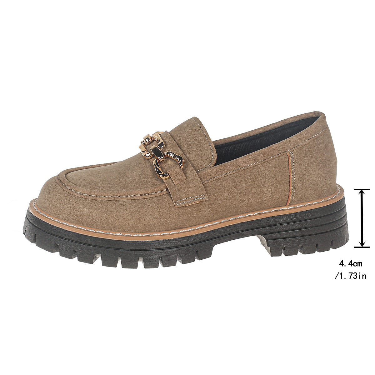 Women's Chunky Block Heel Low-Top Shoes