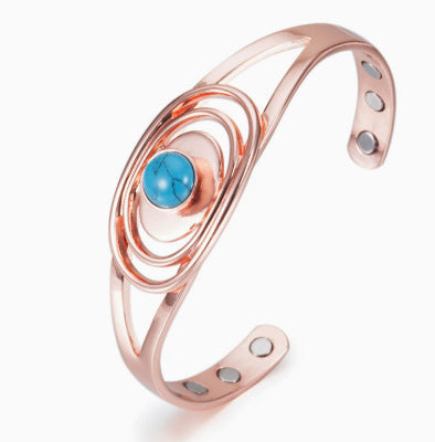 Magnetic Red Copper Bracelet Vintage And Fashionable