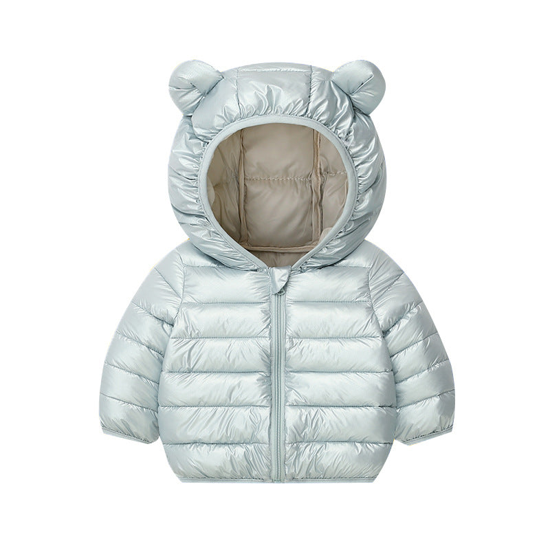 Winter Solid-color Versatile Cotton Coat for Children