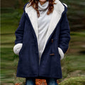 Sherpa-Lined Duffle Toggle Jacket with Hood
