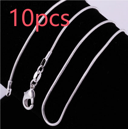 Alloy Necklace Silver Plated