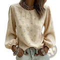 Floral Embroidered Long Sleeve Blouse