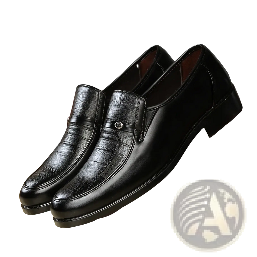 Men Leather Slip on Dress Shoes