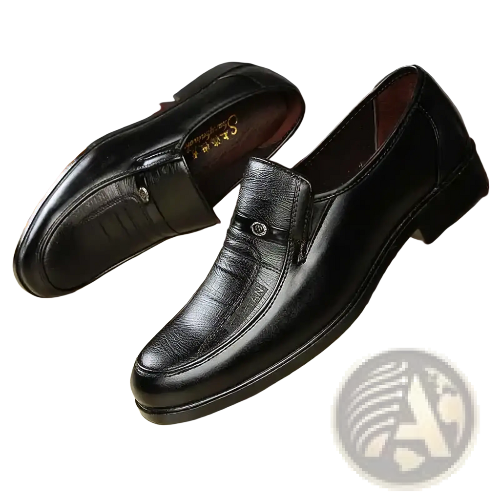 Men Leather Slip on Dress Shoes