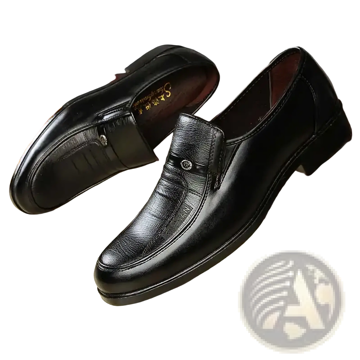 Men Leather Slip on Dress Shoes