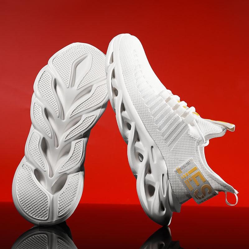 Men's Sneakers Casual Shoes Lace-Up Breathable Light Running Tenis Shoes Modern Sneakers Breathable Black Trendy Sneakers