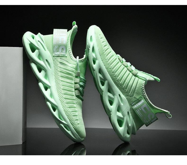 Men's Sneakers Casual Shoes Lace-Up Breathable Light Running Tenis Shoes Modern Sneakers Breathable Black Trendy Sneakers