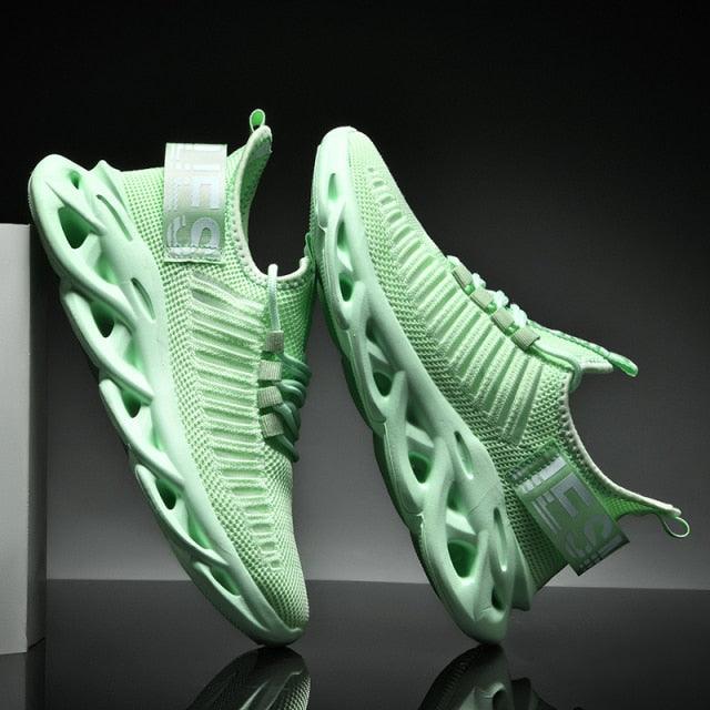 Men's Sneakers Casual Shoes Lace-Up Breathable Light Running Tenis Shoes Modern Sneakers Breathable Black Trendy Sneakers