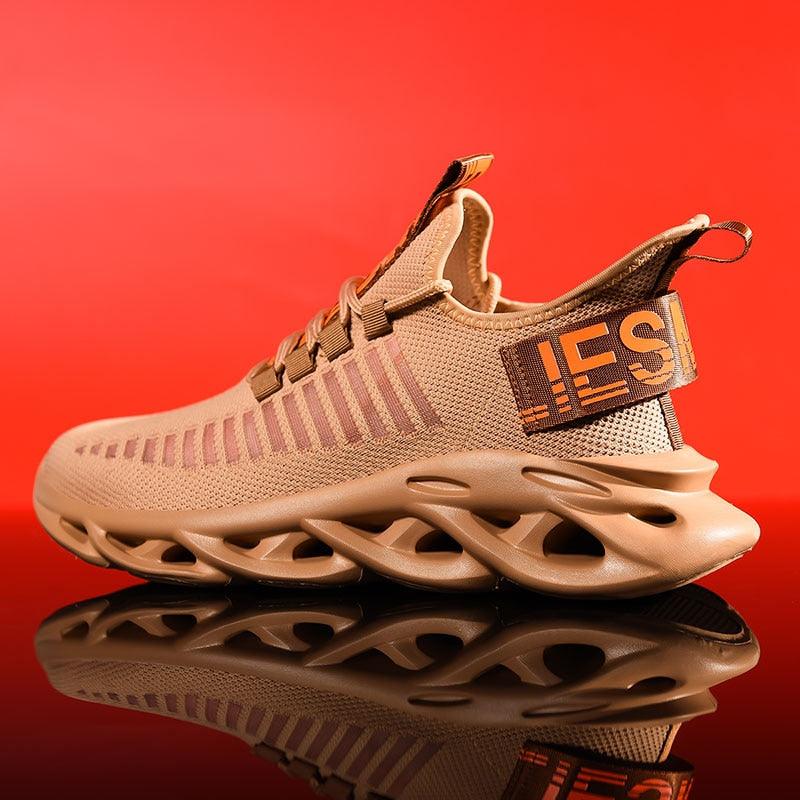 Men's Sneakers Casual Shoes Lace-Up Breathable Light Running Tenis Shoes Modern Sneakers Breathable Black Trendy Sneakers
