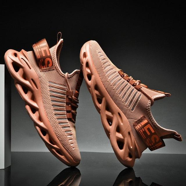 Men's Sneakers Casual Shoes Lace-Up Breathable Light Running Tenis Shoes Modern Sneakers Breathable Black Trendy Sneakers
