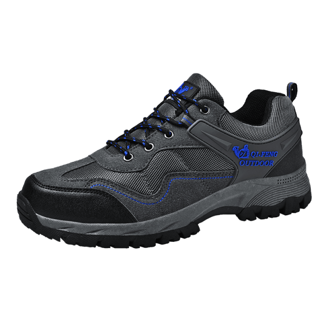 Men's Outdoor Casual Hiking High-Quality Sneakers Mountain Climbing Work Footwear Hiking Shoes Low Cut Boots Leather Walking Shoes For Outdoor Training Casual Work