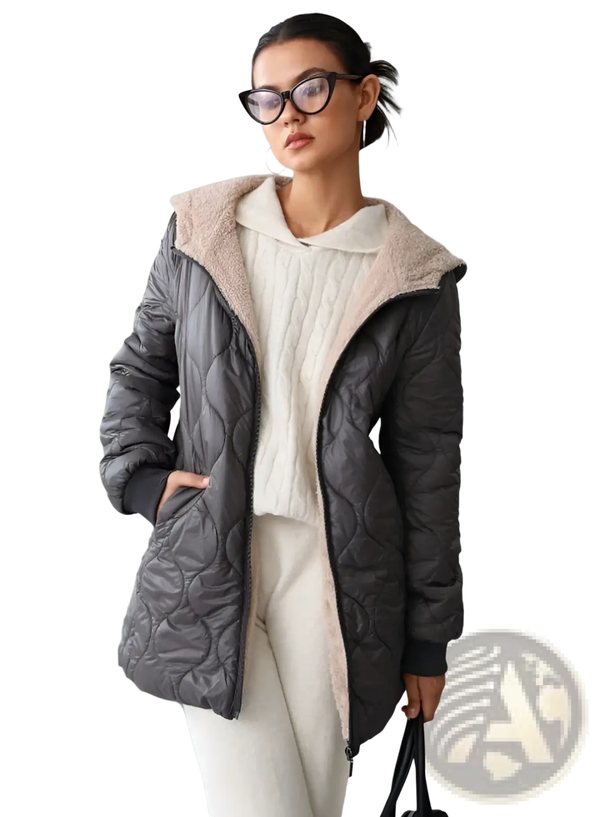 Quilted Hooded Padded Winter Coat