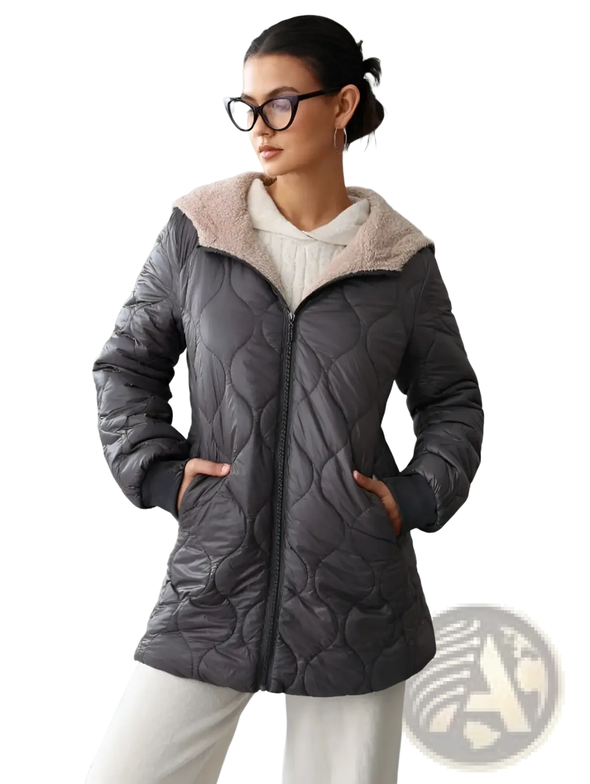 Quilted Hooded Padded Winter Coat