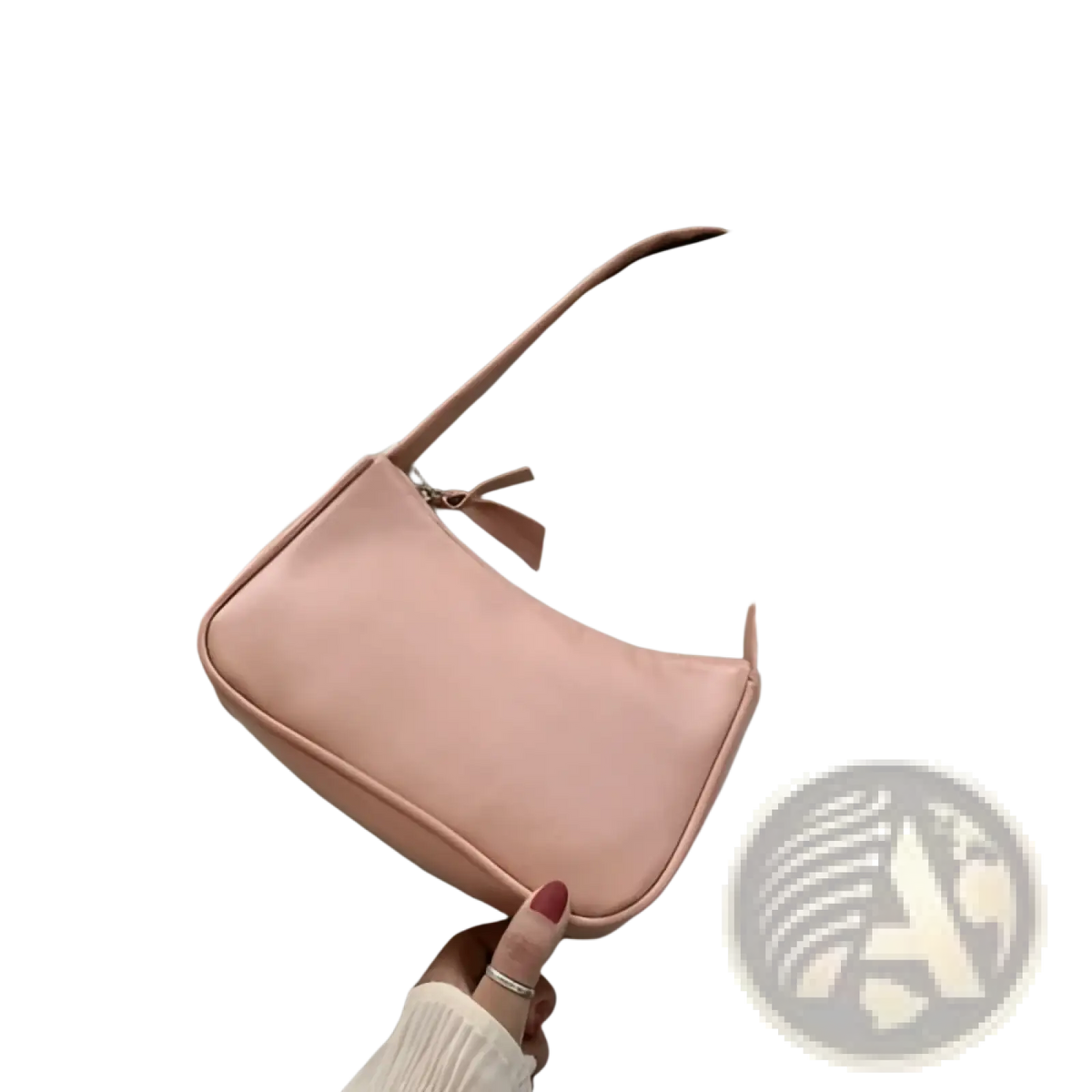 Underarm Shoulder Bag Faux Leather Rectangular Purse
