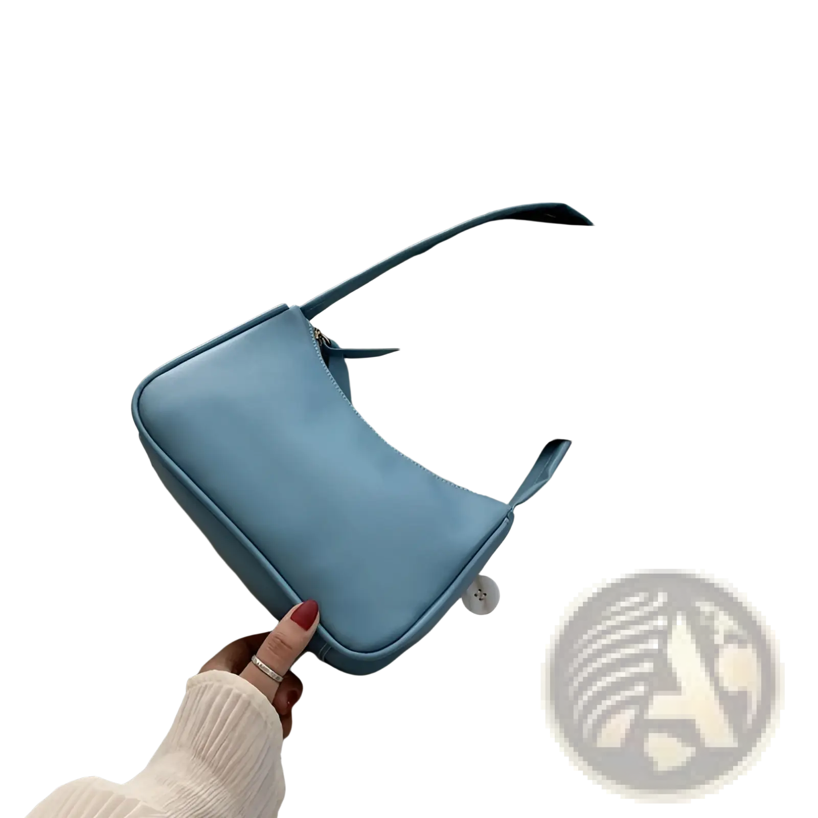 Underarm Shoulder Bag Faux Leather Rectangular Purse