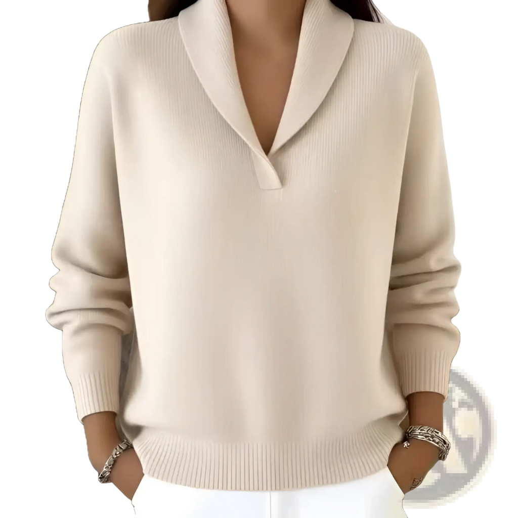 V-neck Loose Pullover Sweater