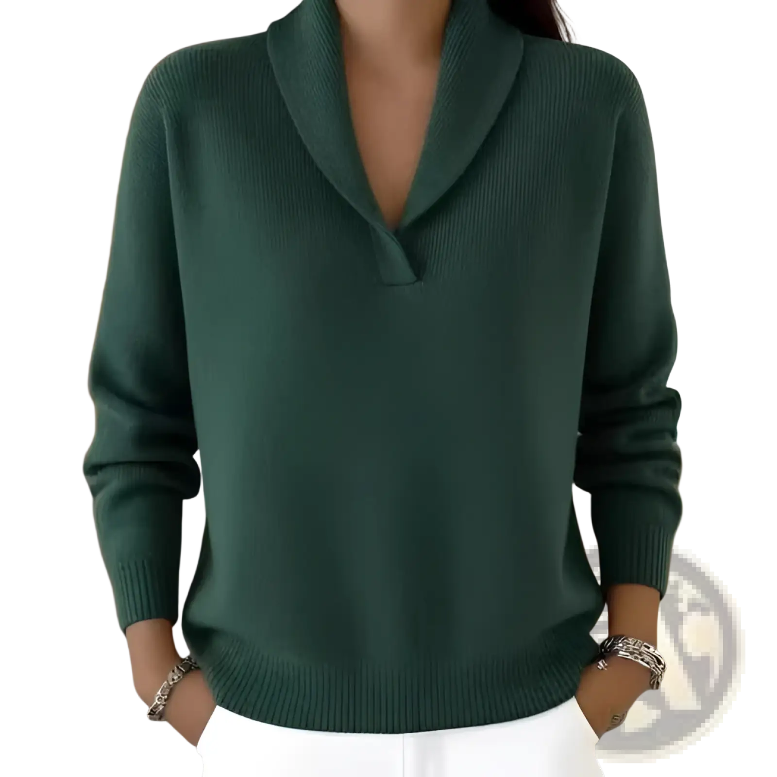 V-neck Loose Pullover Sweater