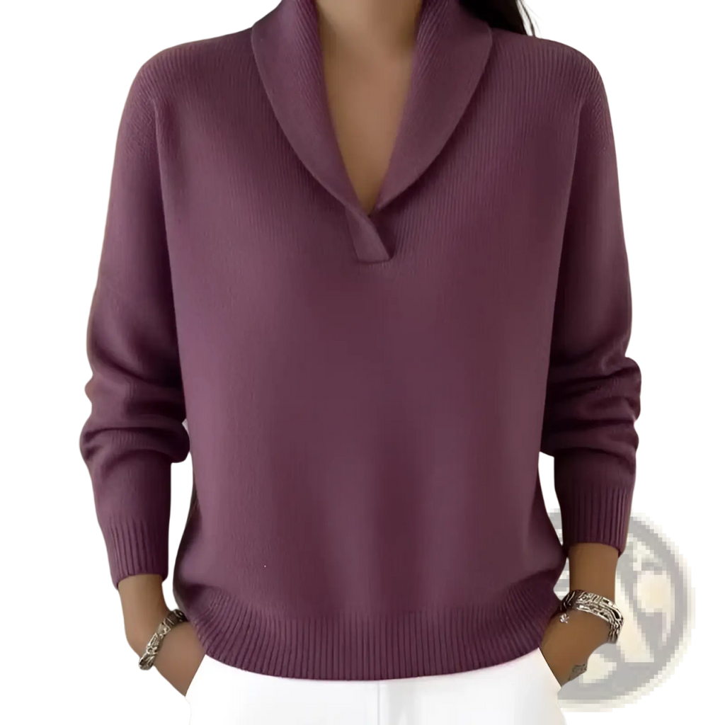 V-neck Loose Pullover Sweater