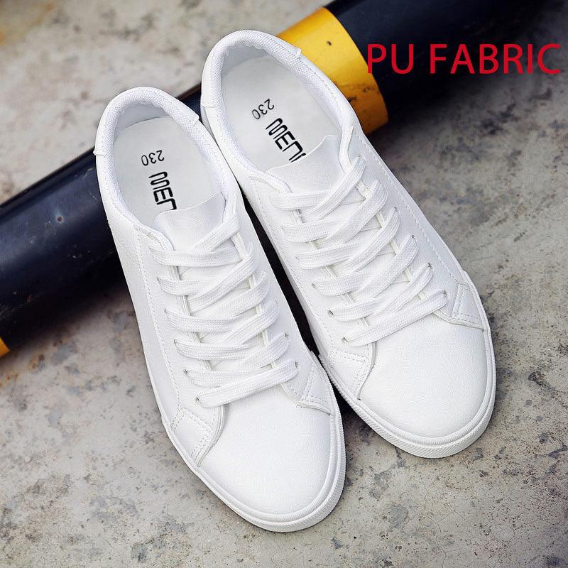 Women's Sneakers  White Leather Canvas Shoes Casual Cotton Slip on Canvas Comfortable Walking Flats Sneakers