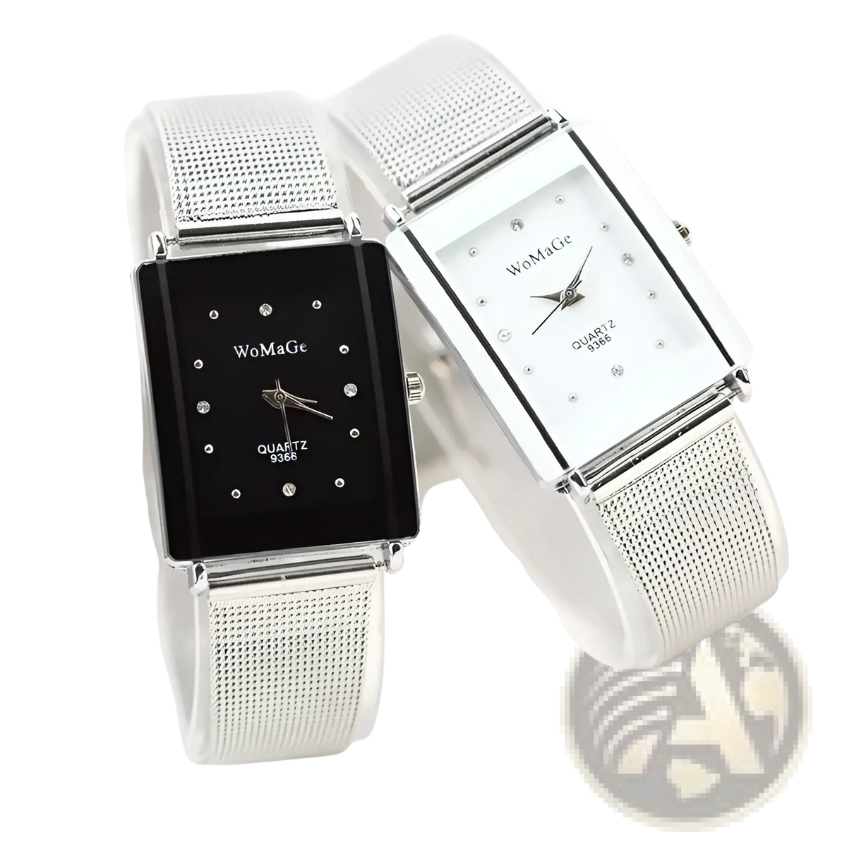 Rectangular Silver Mesh Quartz Watch