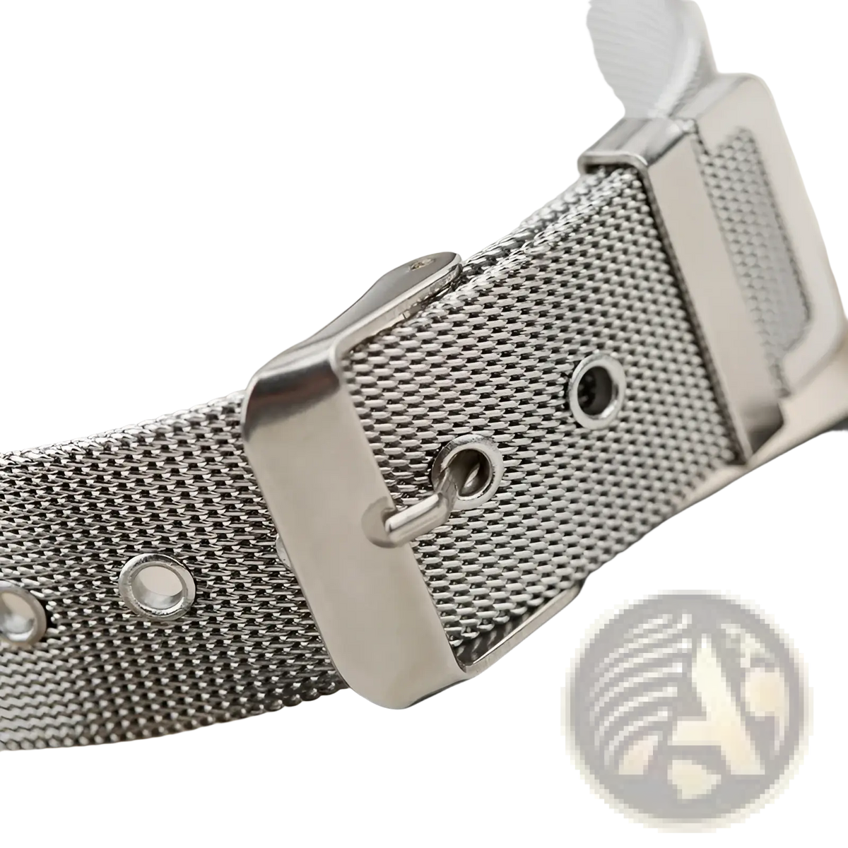 Rectangular Silver Mesh Quartz Watch