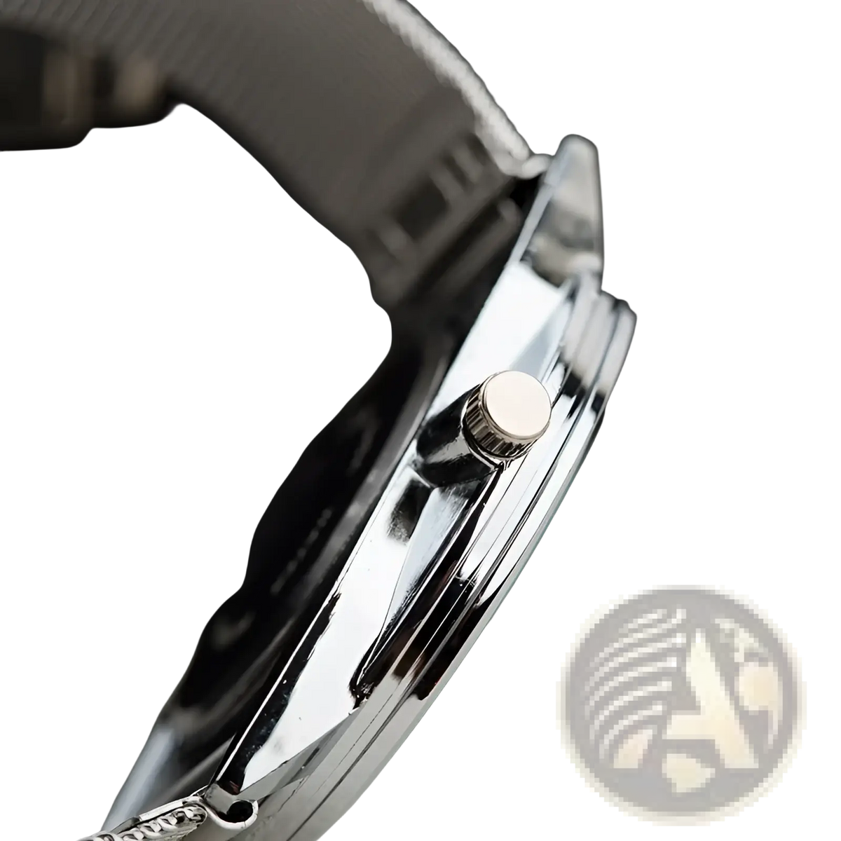 Rectangular Silver Mesh Quartz Watch