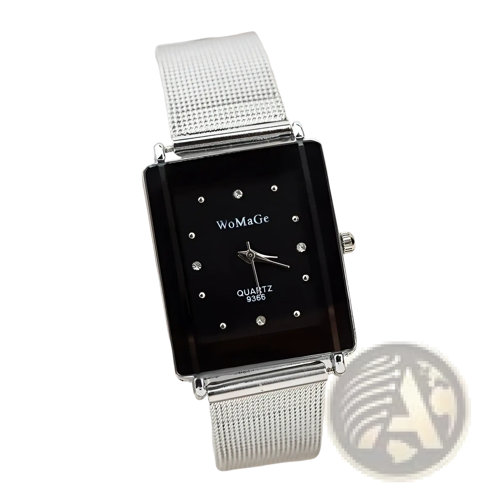 Rectangular Silver Mesh Quartz Watch