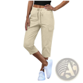 Women's Casual Cropped Cargo Pants