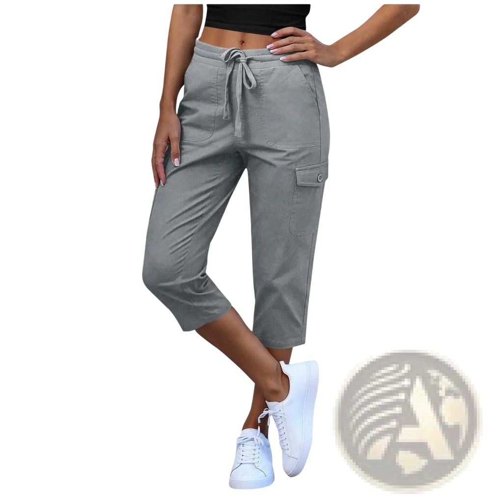 Women's Casual Cropped Cargo Pants