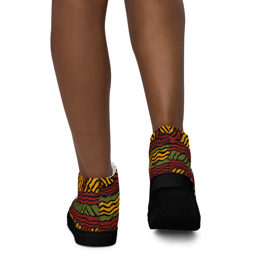 High-Top Canvas Shoes for Women