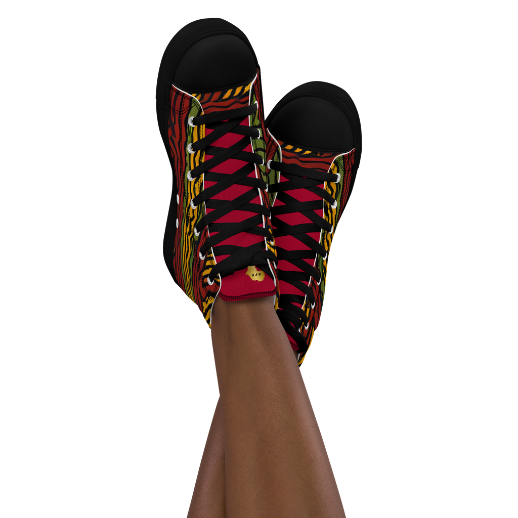High-Top Canvas Shoes for Women
