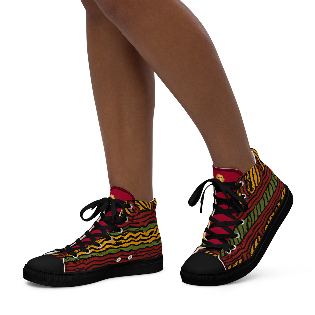 High-Top Canvas Shoes for Women
