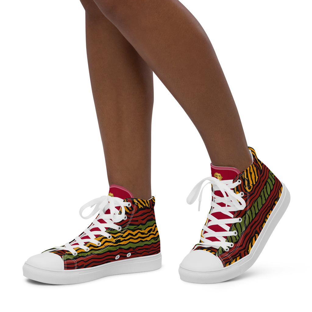 High-Top Canvas Shoes for Women