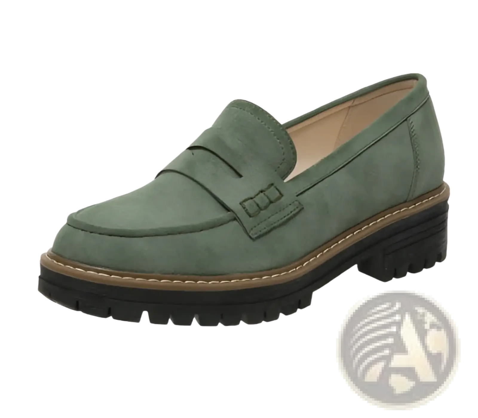 Women's Platform Suede Loafers Casual Leather Shoes